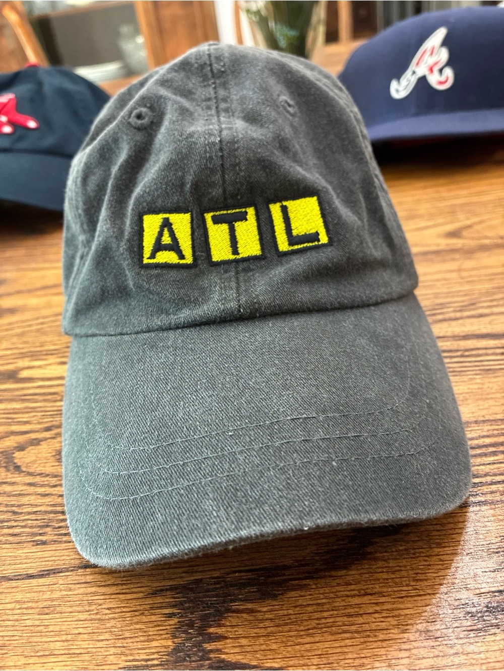 Adams  ATL Baseball Cap - Charcoal and Yellow (Waffle House)